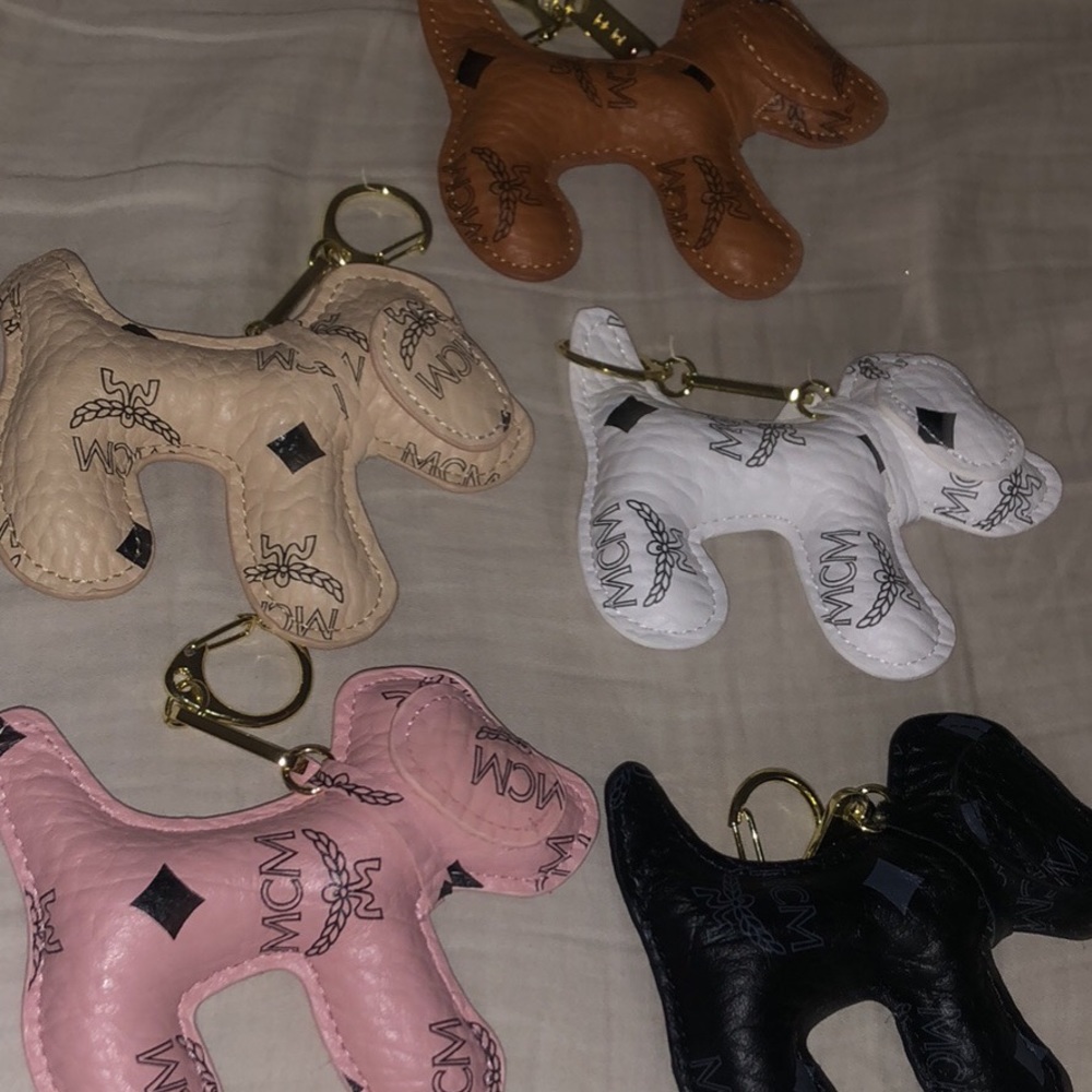 MCM dog keychain